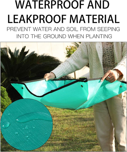 PE Plant Repotting Mat Waterproof, Indoor Succulent Potting, Portable Gardening Transplanting Mat,26.8X26.8 Inch