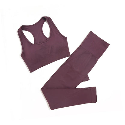 2/3/4Pcs Seamless Yoga Set Gym Clothes Sportswear Yoga Suits for Women Fitness Set Tracksuits Sports Bra Gym Leggings