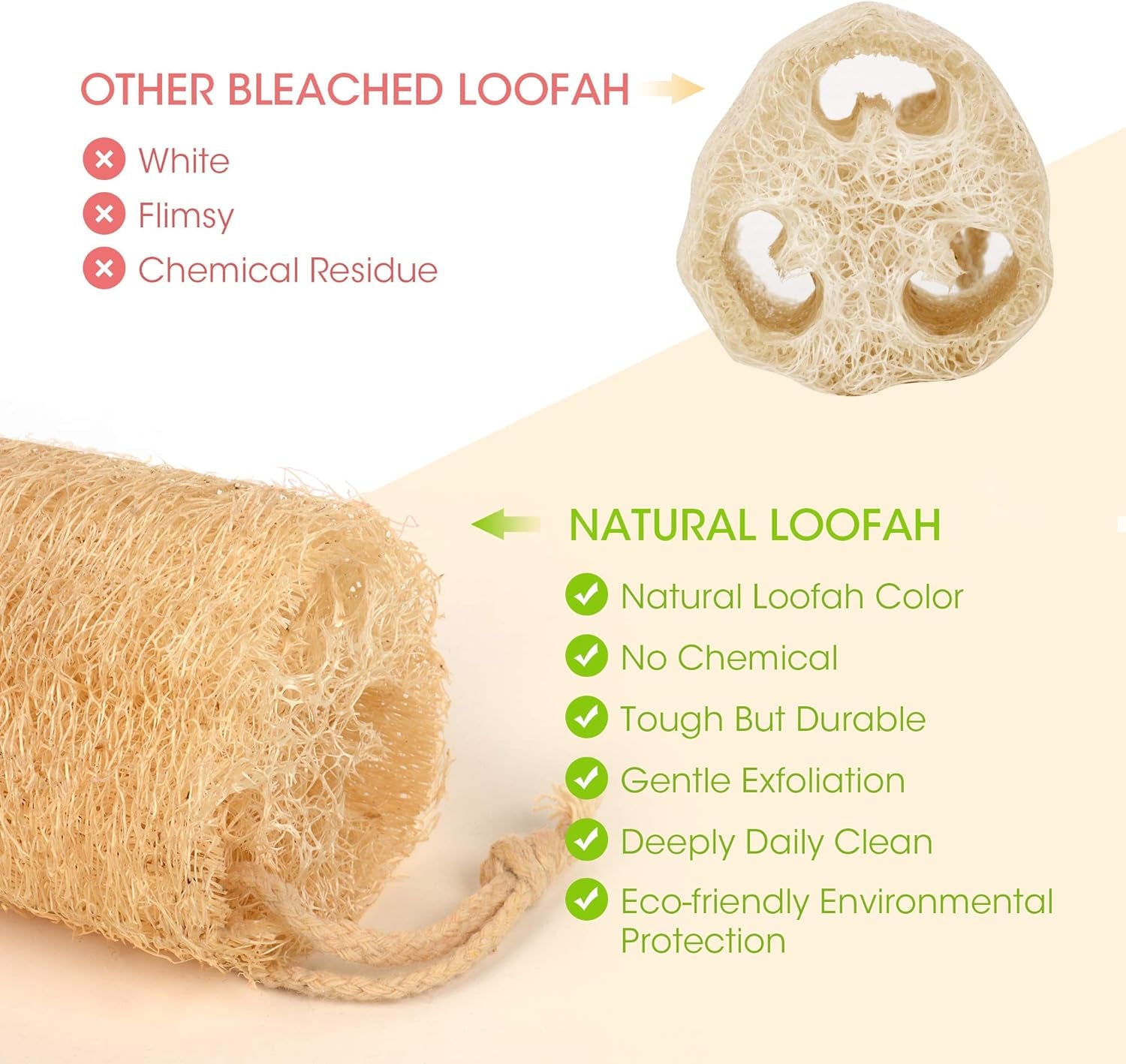 Natural Organic Loofah Sponges 