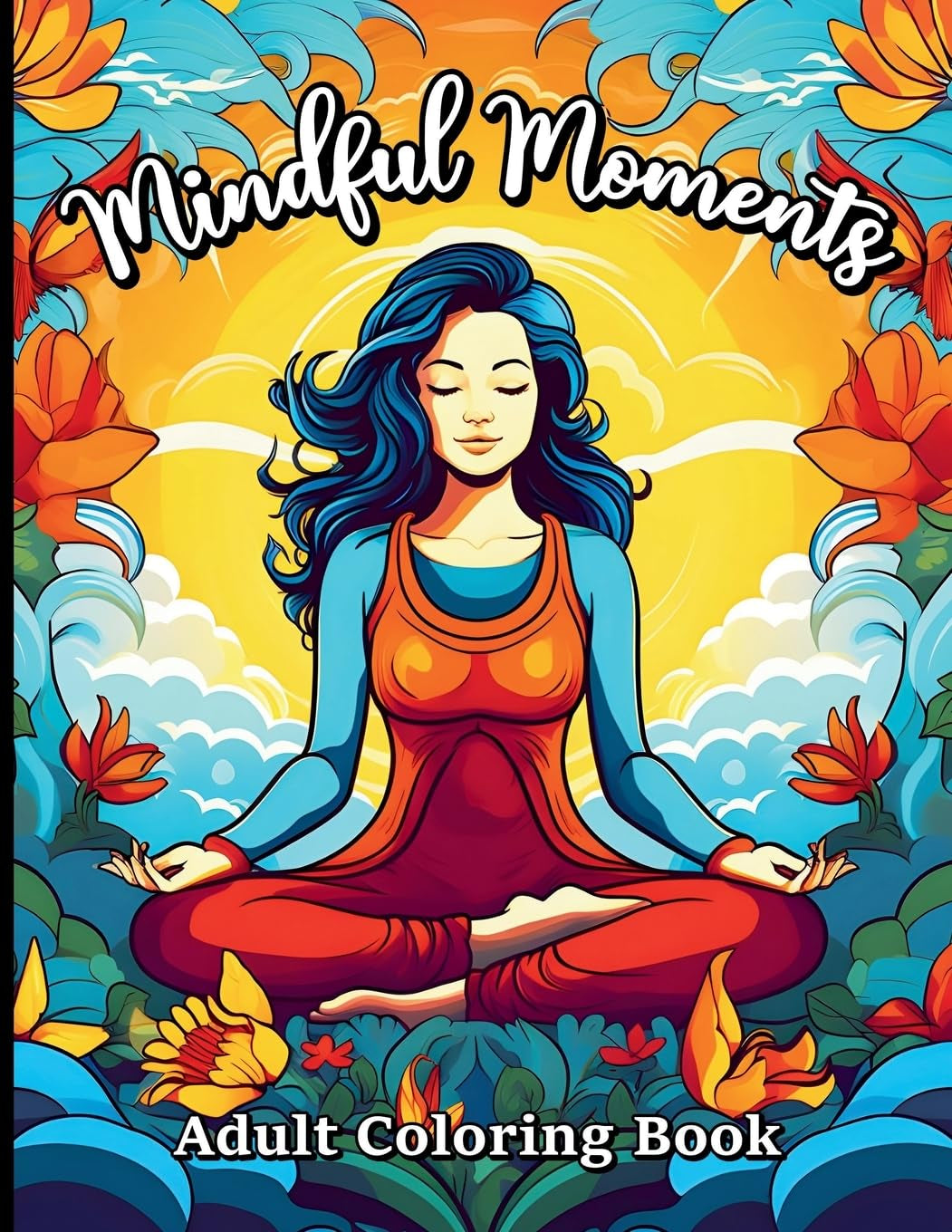 Mindful Moments: Mindfulness Coloring Book for Adults and Children 